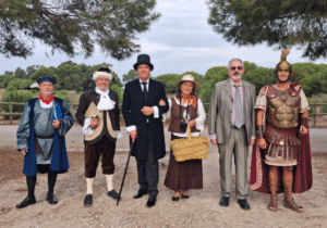 Photo of the actors of the dramatized route The salty history of the Lagoons